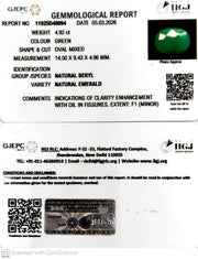 4.92/CT Natural Panna Stone with Govt. Lab Certificate-11925D48094
